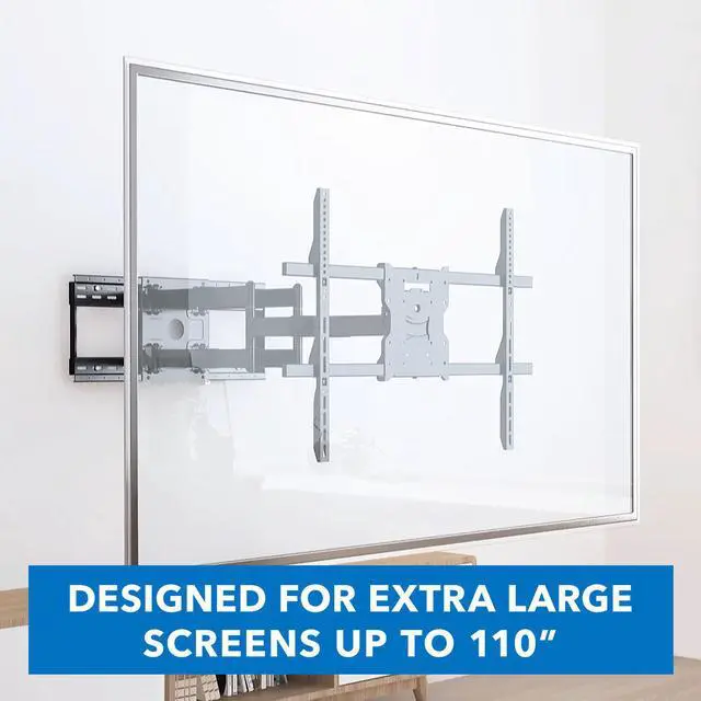 Alt view image 7 of 16 - Mount-It! Heavy Duty TV Wall Mount With Long Extension Arms | Fits 65-110 Inch TVs