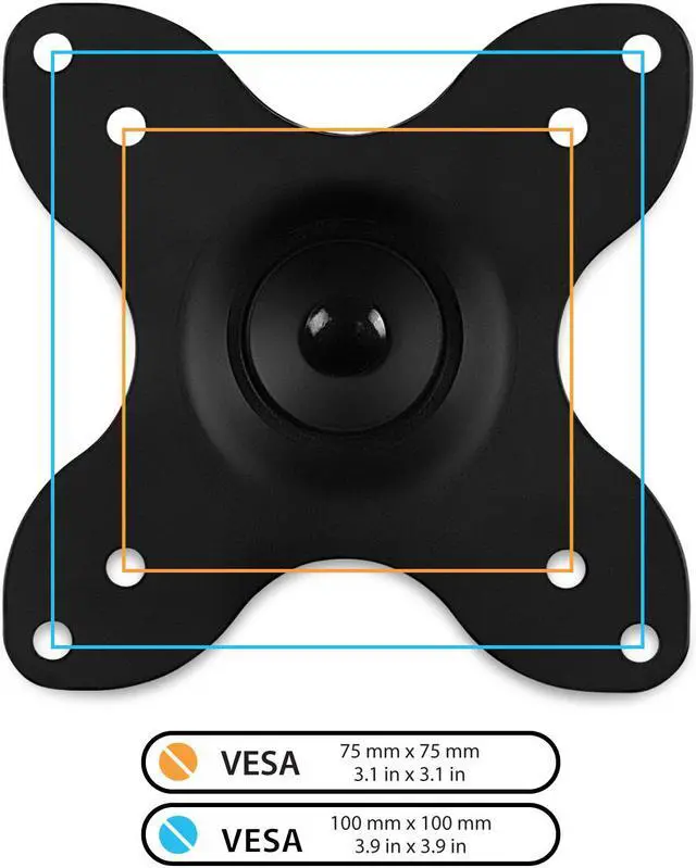 Alt view image 3 of 13 - Mount-It! Mount-lt! Adjustable Monitor Arm Up to 24" Black (MI-2041)