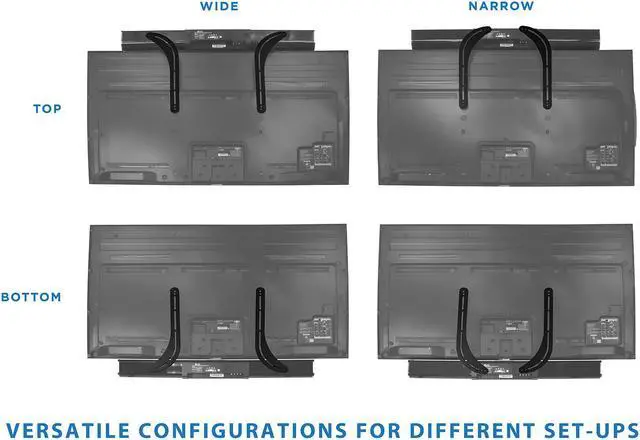 Alt view image 6 of 7 - Mount-It! Long Arm TV Mount, Soundbar Mount, and TV Mounting Hardware Kit Bundle | Fits 43"-80" TVs