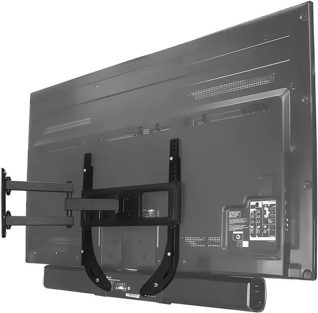 Alt view image 5 of 7 - Mount-It! Long Arm TV Mount, Soundbar Mount, and TV Mounting Hardware Kit Bundle | Fits 43"-80" TVs