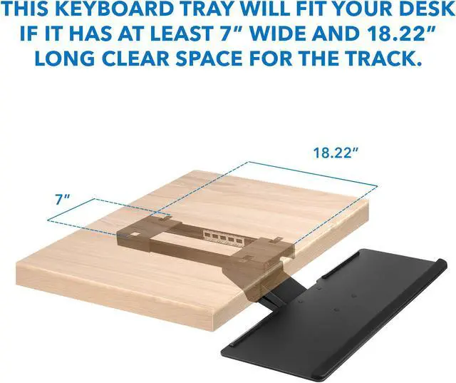 Alt view image 7 of 7 - Mount-It! Triple Monitor Mount and Keyboard Tray Bundle | Fits 24-32 Inch Screens with USB and Audio Ports