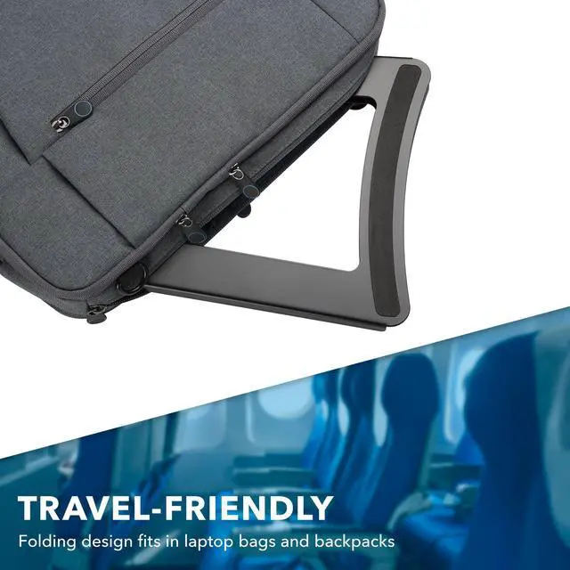 Alt view image 4 of 7 - Mount-It! Portable Folding Laptop Stand | Max 15" Screen Size