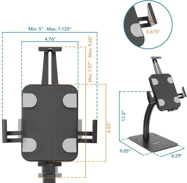 Alt view image 6 of 9 - Mount-It! Anti-Theft Tablet Countertop Kiosk Stand