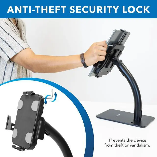 Alt view image 2 of 9 - Mount-It! Anti-Theft Tablet Countertop Kiosk Stand