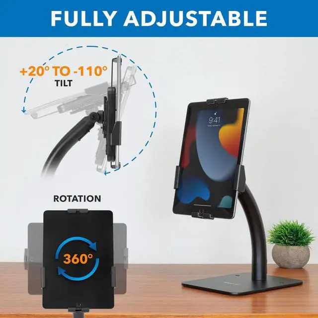 Alt view image 4 of 9 - Mount-It! Anti-Theft Tablet Countertop Kiosk Stand