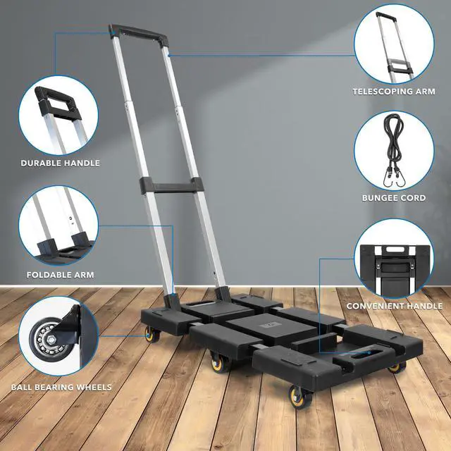 Alt view image 4 of 7 - Mount-It! Folding Hand Truck Dolly