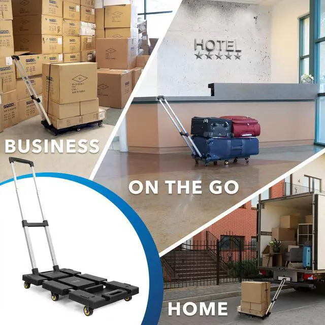 Alt view image 6 of 7 - Mount-It! Folding Hand Truck Dolly