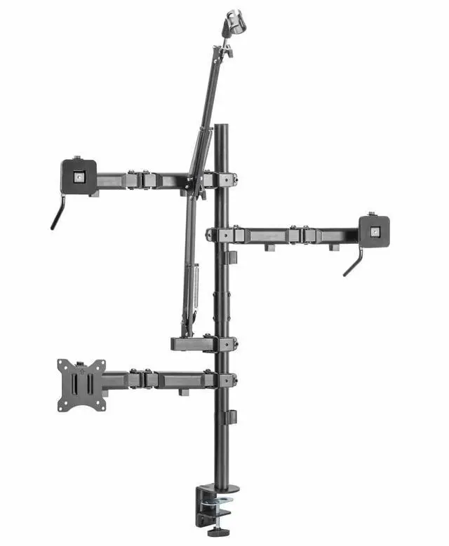 Alt view image 7 of 7 - Mount-It! All-In-One Live Streaming Gaming Studio Camera Setup Stand For 17" to 32" Screens