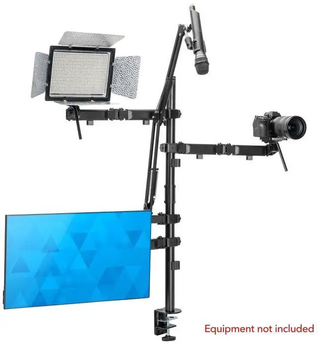 Alt view image 3 of 7 - Mount-It! All-In-One Live Streaming Gaming Studio Camera Setup Stand For 17" to 32" Screens