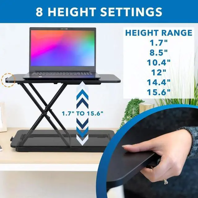 Main image of Mount-It! Adjustable Standing Laptop with Keyboard Platform