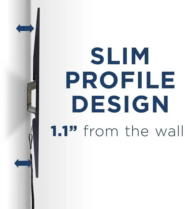 Main image of Mount-It! Fixed TV Mount | Fits 37"-70" TVs | Low Profile Bracket