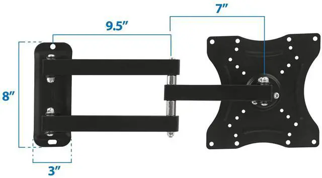 Alt view image 5 of 19 - Mount-It! Full-Motion TV Wall Mount for 23" to 55" Flat Screens (MI-2065L)