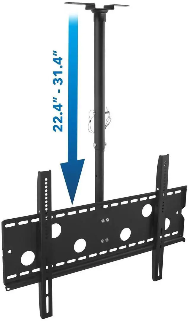 Alt view image 4 of 6 - Mount-It! Ceiling TV Mount | Fits 32"-75" TVs | Full-Motion