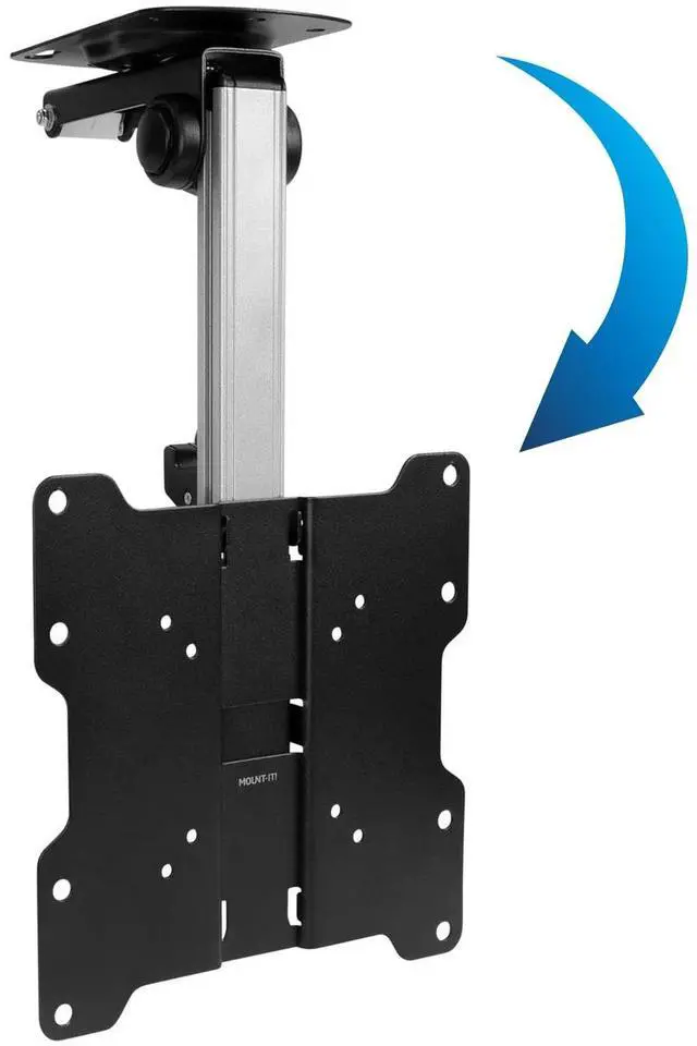 Main image of Mount-It! Flip Down TV and Monitor Mount | Ceiling Kitchen Overhead and Under Cabinet Mount | Fits 19-37 Inch Screens