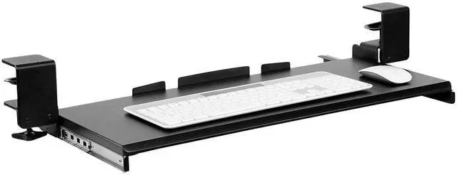 Main image of Mount-It! Clamp Keyboard Tray | Pull Out Keyboard and Mouse Platform with No-Drill Easy Installation | 27 Inch Wide