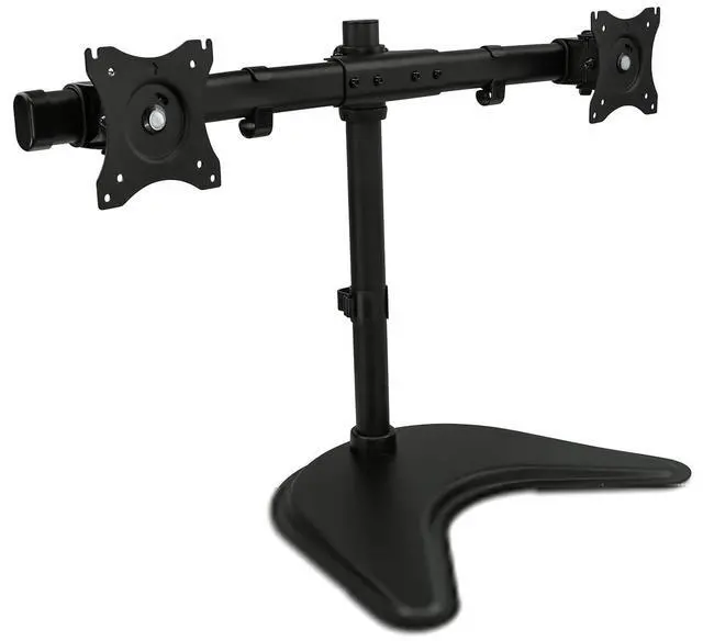 Main image of Mount-It! Dual Monitor Stand | Height Adjustable Fits Up to 27" Screens