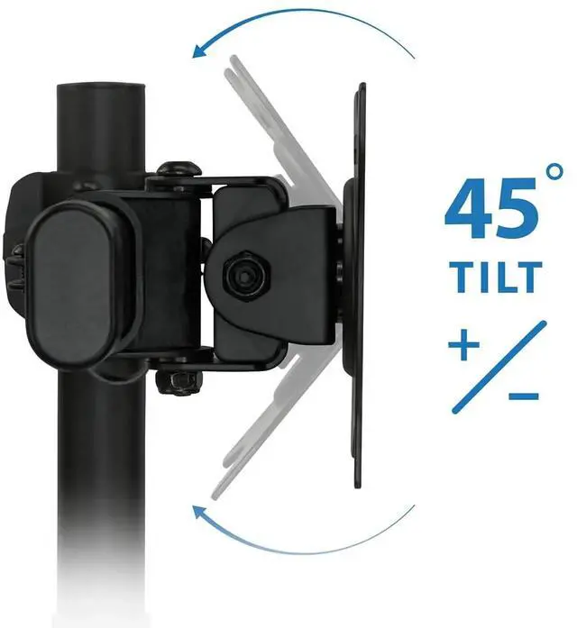 Alt view image 5 of 5 - Mount-It! Dual Monitor Stand | Height Adjustable Fits Up to 27" Screens
