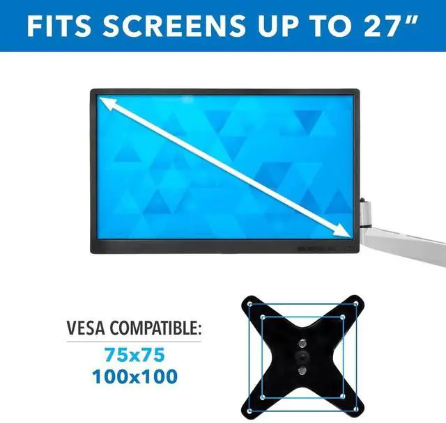 Alt view image 5 of 7 - Mount-It! Quad Monitor Desk Mount | Fits 13-27 Inch Screens