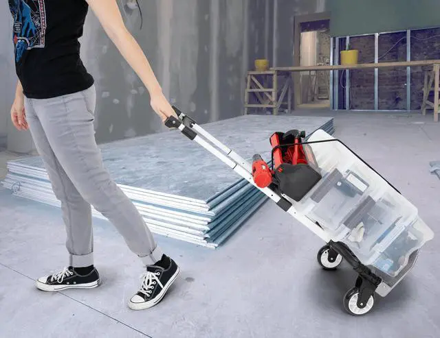 Alt view image 4 of 7 - Mount-It! Folding Hand Truck | Luggage Cart | 154 LBS Capacity