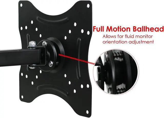 Alt view image 4 of 20 - Mount-It! Full-Motion TV Wall Mount for 23" to 55" Flat Screens (MI-2065L)