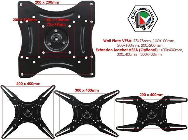 Alt view image 5 of 20 - Mount-It! Full-Motion TV Wall Mount for 23" to 55" Flat Screens (MI-2065L)