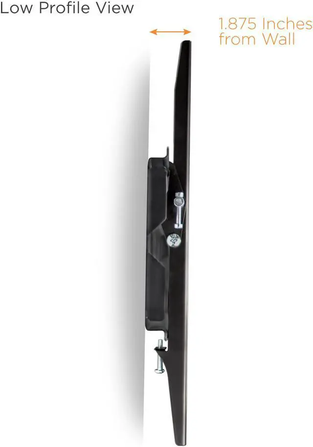 Alt view image 2 of 20 - Mount-It! Low-Profile Tilting TV Wall Mount for 42"-70" TVs (MI-318L)