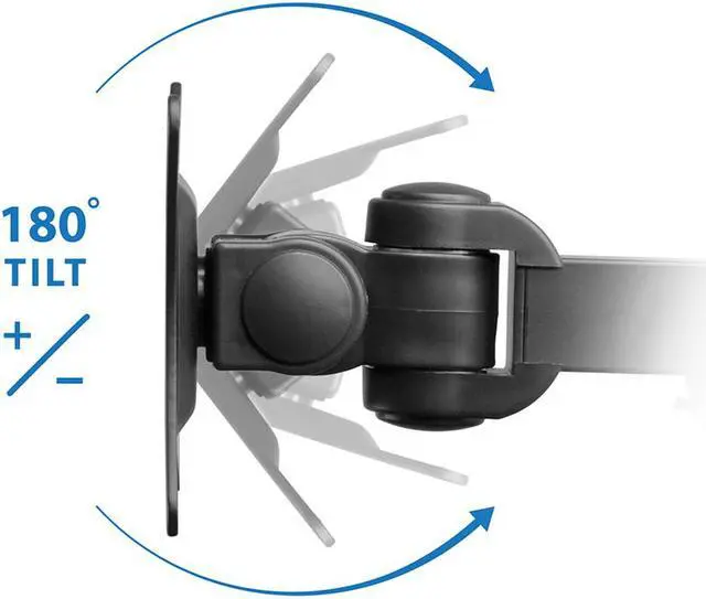 Alt view image 4 of 12 - Mount-It! Dual Monitor Mount Desk Stand | 27" Max Screen Size | C-Clamp and Grommet Base