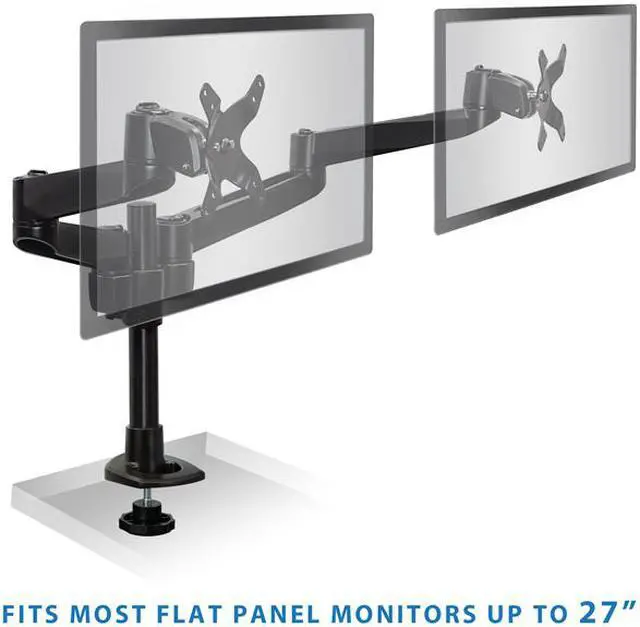Alt view image 4 of 7 - Mount-It! Dual Monitor Desk Mount | Fits 13"-24" Computer Screens | TAA Compliant