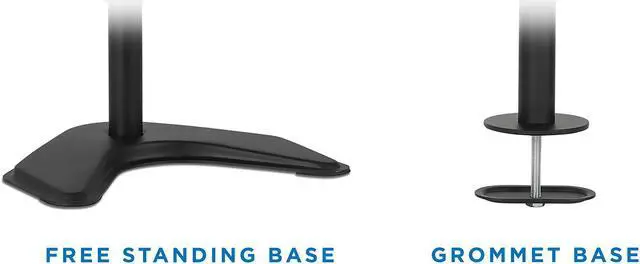 Alt view image 4 of 17 - Mount-It! Dual Monitor Stand | Fits Up to 32" Screens | Full Motion Arms