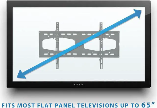 Alt view image 2 of 13 - Mount-It! TV Wall Mount with Tilt for 32" to 55" Flat Screen Displays (MI-1131L)
