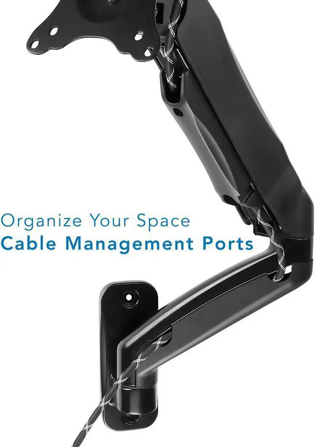 Alt view image 6 of 8 - Mount-It! VESA Monitor Wall Mount Arm | Fits 17-32 Inch Screens