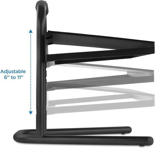 Alt view image 4 of 14 - Mount-It! Adjustable Foot Rest w/ Six Height Settings | MI-7807