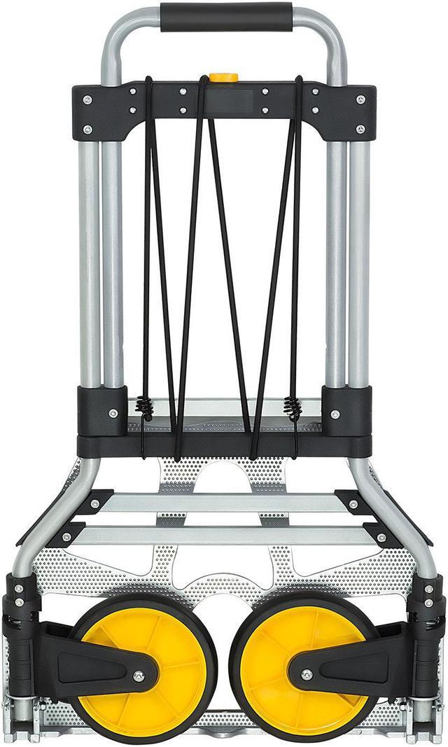 Alt view image 6 of 19 - Mount-It! Folding Hand Truck and Dolly with Telescoping Handle | 264 Lb Capacity