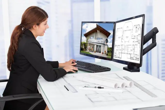 Alt view image 2 of 7 - Mount-It! Dual Monitor Arm Mount Desk Stand | Fits Up to 32" Screens