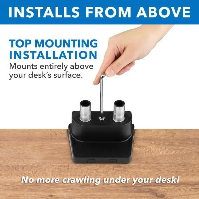 Alt view image 5 of 7 - Mount-It! Dual Monitor Arm Mount Desk Stand | Fits Up to 32" Screens