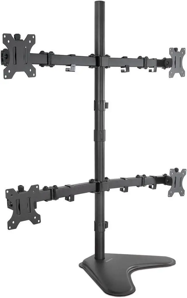 Alt view image 3 of 7 - Mount-It! Quad Monitor Stand| Fits Up to 32" Screens | 4 Screens Mount