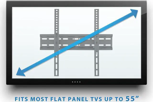 Alt view image 3 of 12 - Mount-lt! Tilting TV Mount | Fits 32"-50" TVs | Low Profile