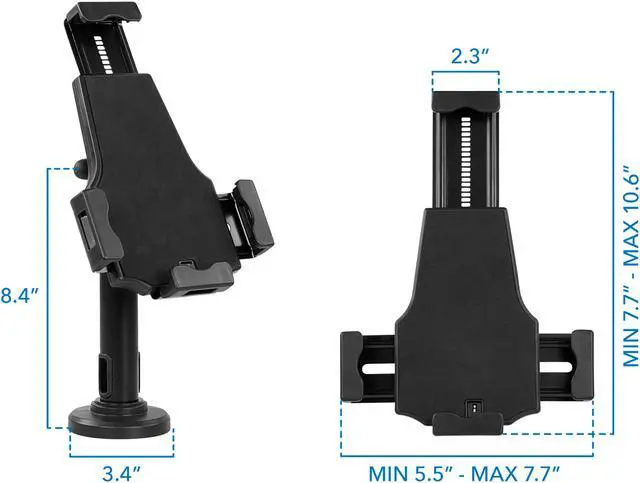 Alt view image 7 of 14 - Mount-It! Secure Universal Tablet POS Kiosk with Wall Bracket Add-on | Fits iPad 7.9"- 10.5" Tablets