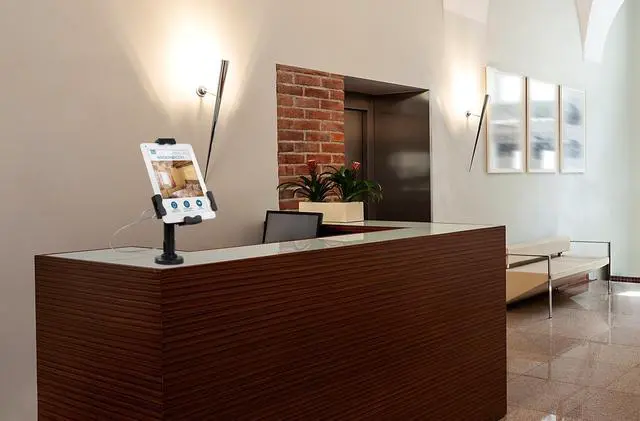 Alt view image 3 of 14 - Mount-It! Secure Universal Tablet POS Kiosk with Wall Bracket Add-on | Fits iPad 7.9"- 10.5" Tablets