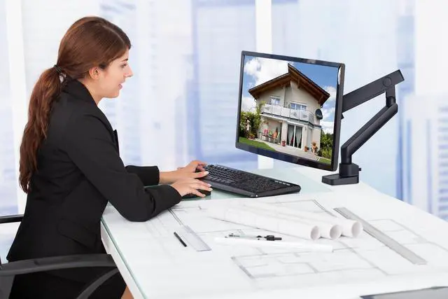 Alt view image 7 of 8 - Mount-It! Mount-lt! Adjustable Monitor Mount Up to 32" Black (MI-2671)