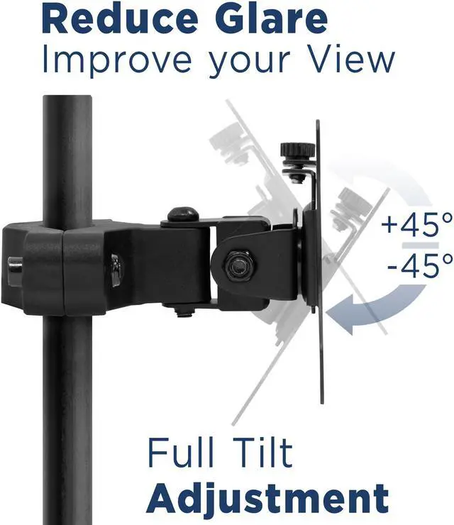 Alt view image 4 of 13 - Mount-It! Universal VESA Pole Mount | Fits TVs or Monitors up to 32 inches