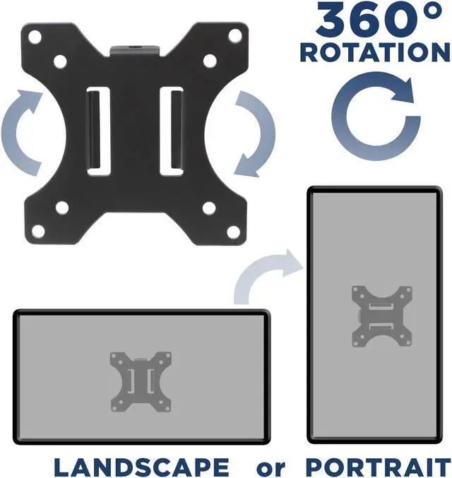 Alt view image 5 of 13 - Mount-It! Universal VESA Pole Mount | Fits TVs or Monitors up to 32 inches