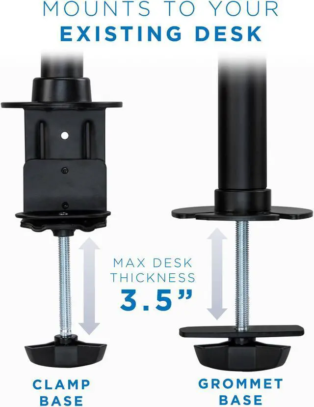 Alt view image 4 of 14 - Mount-It! Ultra-Wide Gaming Monitor Mount | Fits Up to 42" Screens