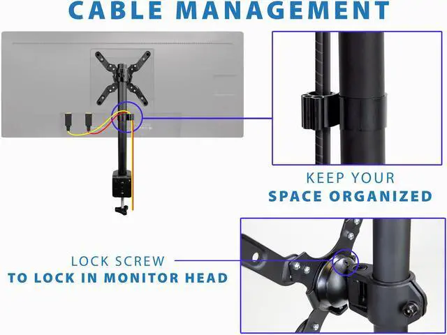 Alt view image 6 of 14 - Mount-It! Ultra-Wide Gaming Monitor Mount | Fits Up to 42" Screens