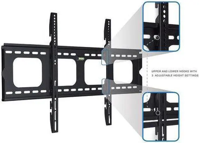 Alt view image 4 of 15 - Mount-It! Fixed TV Mount | Fits 55"-80" TVs | Low-Profile Wall Bracket
