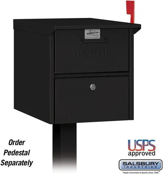Main image of Salsbury 4325BLK Roadside Mailbox Black