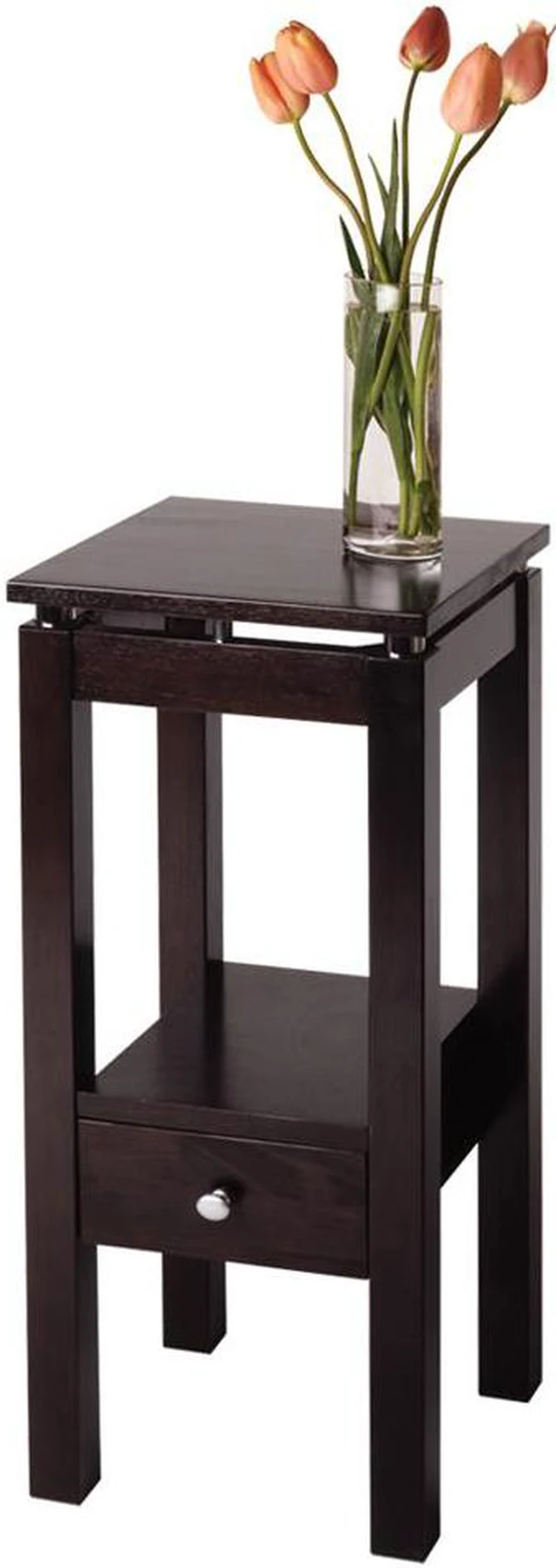 Alt view image 2 of 16 - Espresso Linea Phone Stand with Chrome Accent