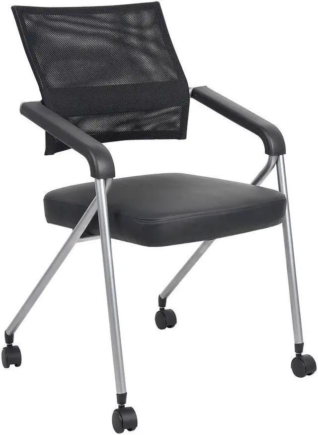 Alt view image 4 of 6 - Boss Office Products Boss Black Mesh Training Chair B1806P-BK-2