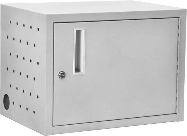 Alt view image 3 of 12 - Luxor Classroom Library Office 12 Tablet Wall / Desk Charging Box, Stores up to 12 Mobile Devices