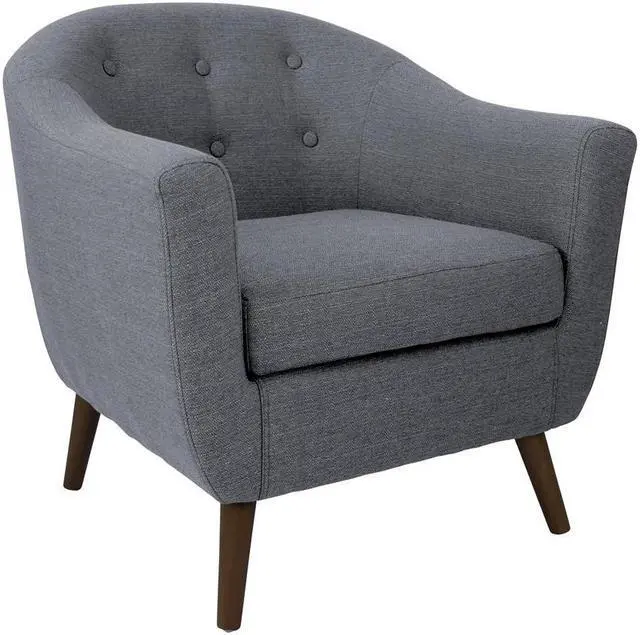 Alt view image 3 of 6 - LumiSource CHR-AH-RKWL GY Rockwell Chair Gray